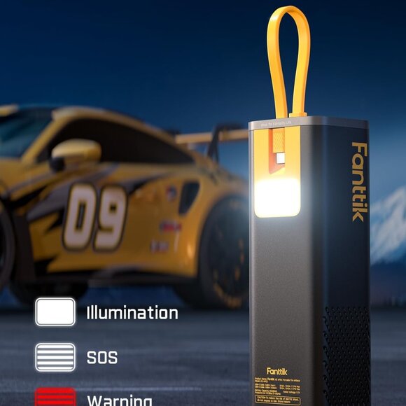 Portable Air Compressor for Car Tires, 35s Fast Inflation, 150PSI Cordless Tire - Picture 2 of 10